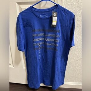Men’s Blue Under Armour Tee - Medium - NWT